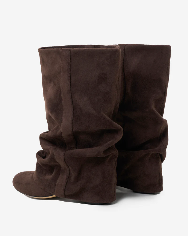 PRIORITIÉ SUEDE BOOTS - BROWN