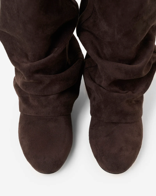 PRIORITIÉ SUEDE BOOTS - BROWN