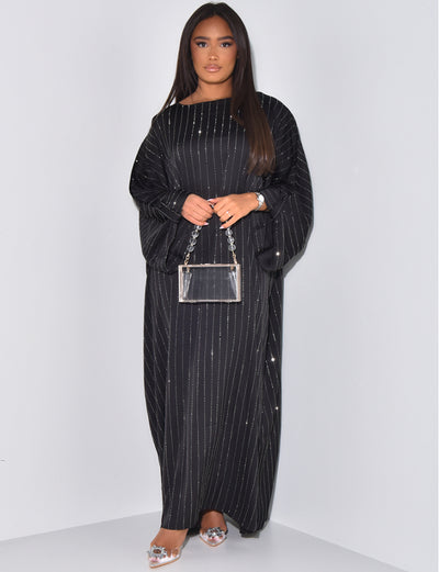 PEARLED MAXI DRESS