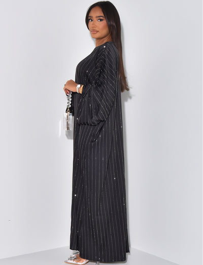PEARLED MAXI DRESS