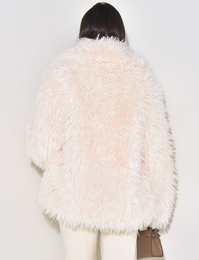 FLUFFY FUR SHORT COAT