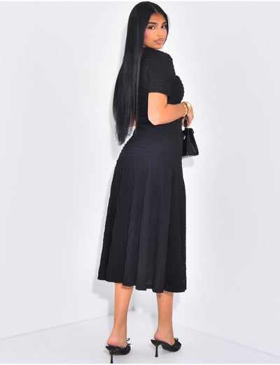 SQUARED MAXI DRESS