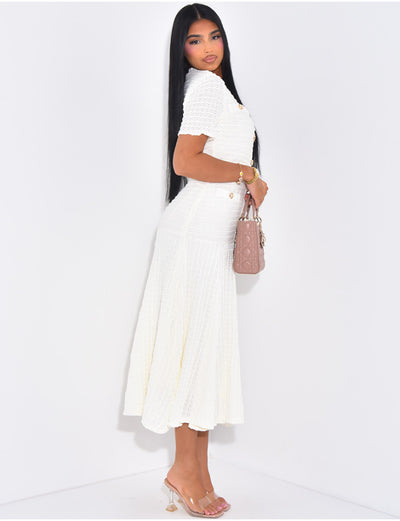 SQUARED MAXI DRESS