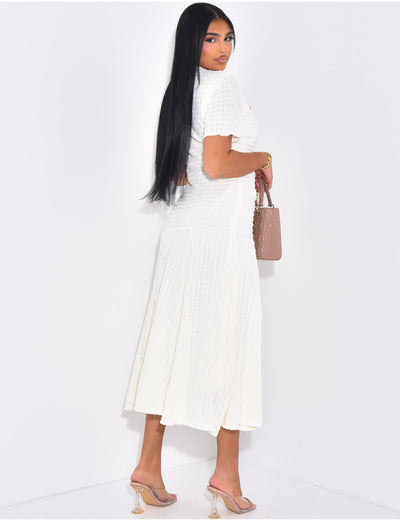 SQUARED MAXI DRESS