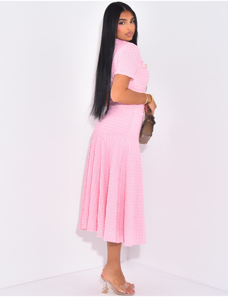 SQUARED MAXI DRESS