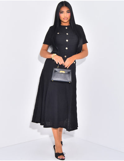 SQUARED MAXI DRESS